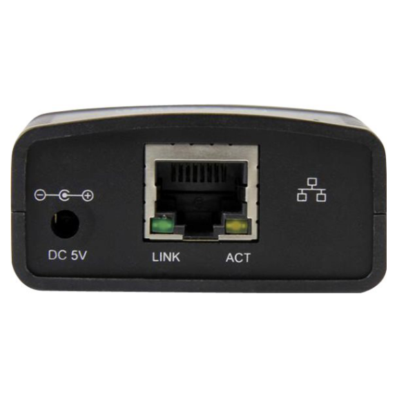 A large main feature product image of Startech USB LPR Print Server with 10Base-T/100Base-TX Auto-sensing