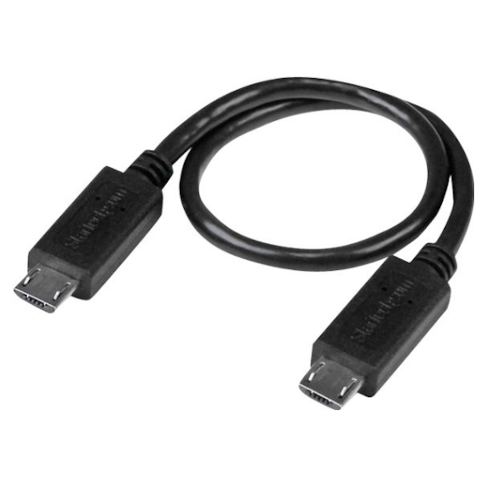 Shop  StarTech.com 8in Micro USB to Micro USB Cable - Male to Male - Micro  USB OTG Cable for Your Mobile Device (UUUSBOTG8IN) - USB cable - Micro-USB  Type B (M)
