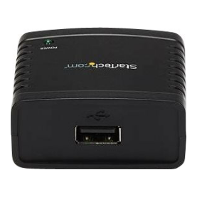 A large main feature product image of Startech USB LPR Print Server with 10Base-T/100Base-TX Auto-sensing