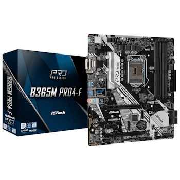 Product image of ASRock B365M Pro4-F LGA1151-CL mATX Desktop Motherboard - Click for product page of ASRock B365M Pro4-F LGA1151-CL mATX Desktop Motherboard