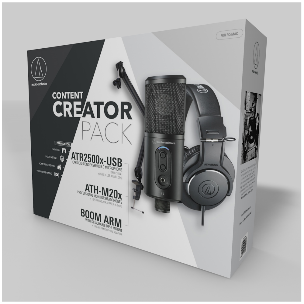 A large main feature product image of Audio-Technica Content Creator Pack