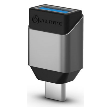 A large main feature product image of ALOGIC Ultra Mini USB 3.1 Type-C to USB-A Adapter - Space Grey