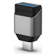 A small tile product image of ALOGIC Ultra Mini USB 3.1 Type-C to USB-A Adapter - Space Grey