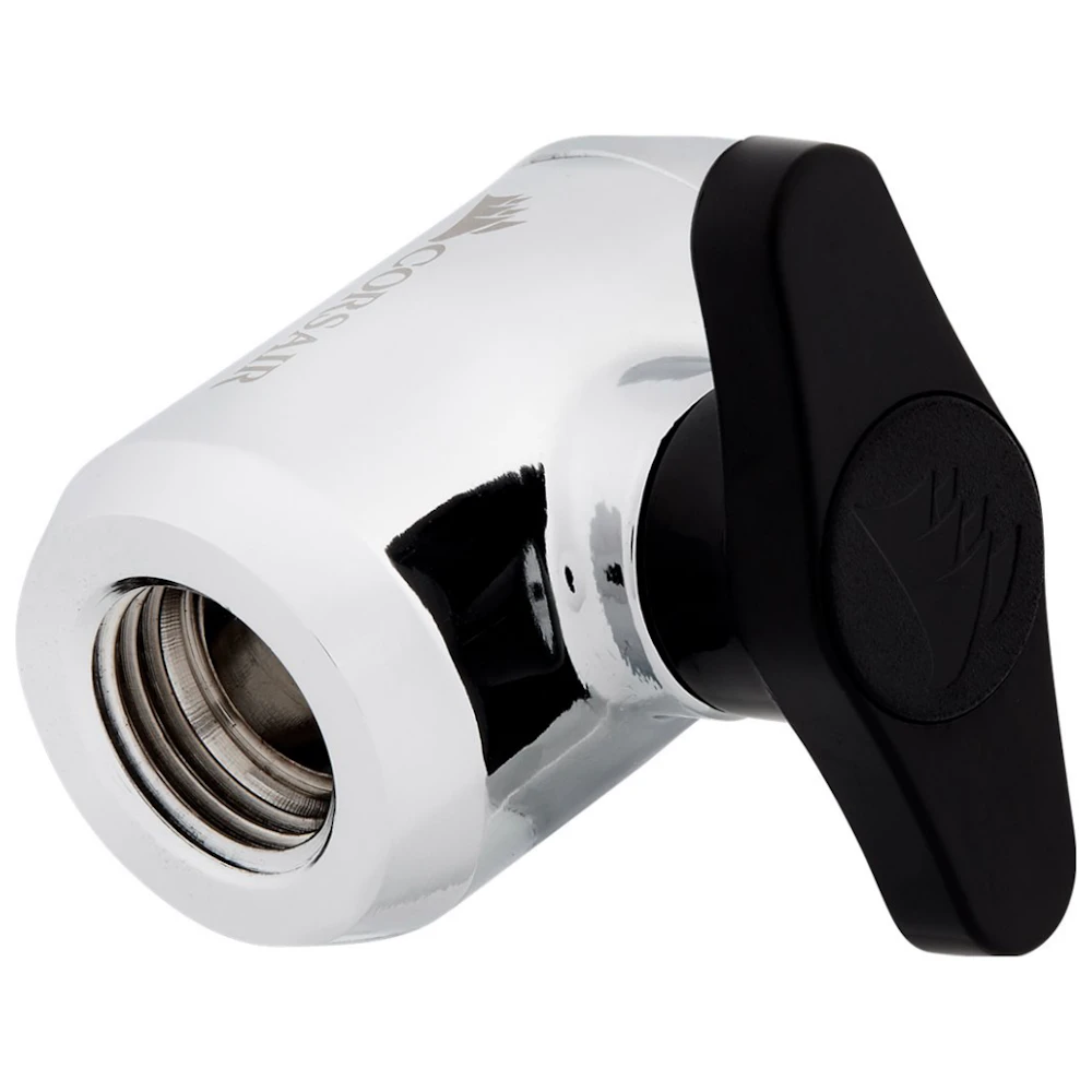 Corsair Hydro X Series XF Ball Valve — Chrome