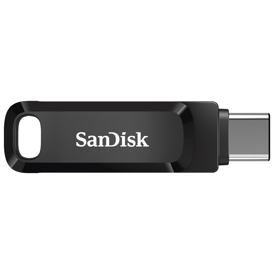 A large main feature product image of SanDisk Ultra Dual Drive Go 64GB USB 3.1 Gen 1 Type-C/A Flash Drive (Black)