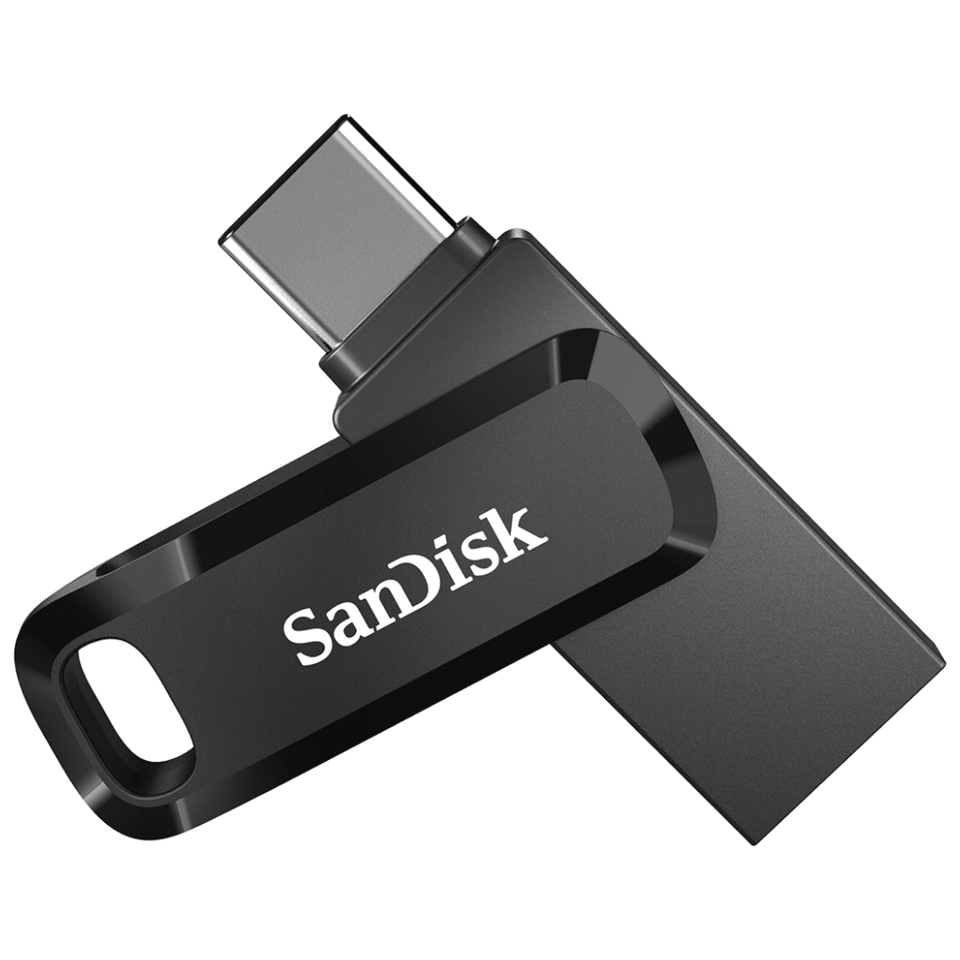 A large main feature product image of SanDisk Ultra Dual Drive Go 64GB USB 3.1 Gen 1 Type-C/A Flash Drive (Black)