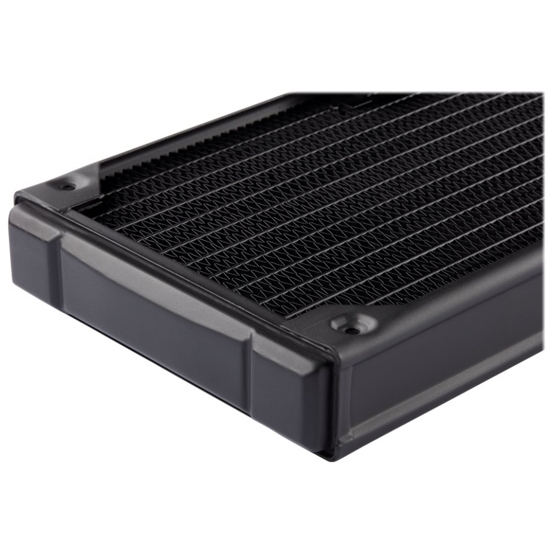 A large main feature product image of Corsair Hydro X Series XR5 280 x 30mm Water Cooling Radiator