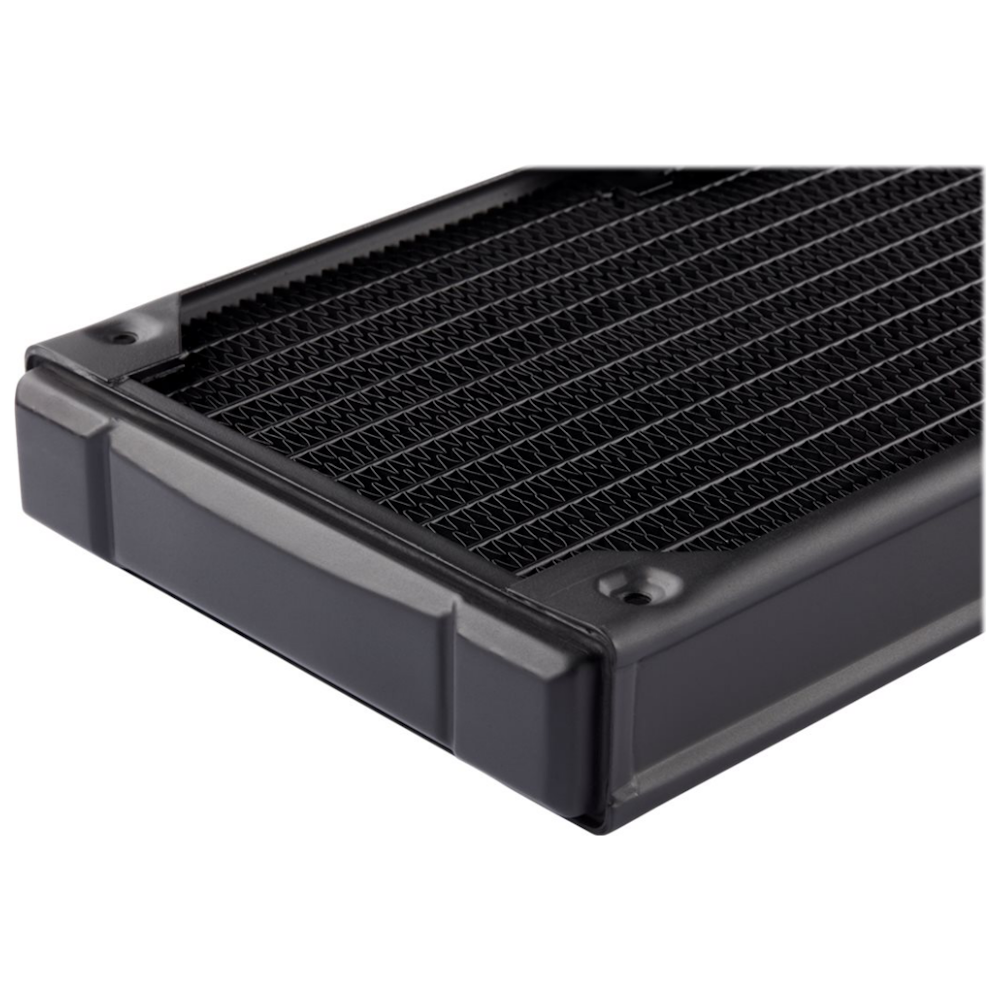 A large main feature product image of Corsair Hydro X Series XR5 280mm Water Cooling Radiator