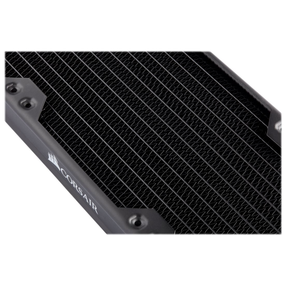 A large main feature product image of Corsair Hydro X Series XR5 280 x 30mm Water Cooling Radiator
