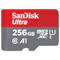 A small tile product image of SanDisk Ultra 256GB UHS-1 MicroSD Card