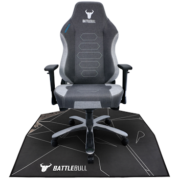 Product image of BattleBull Zoned Floor Chair Mat - Black/White - Click for product page of BattleBull Zoned Floor Chair Mat - Black/White
