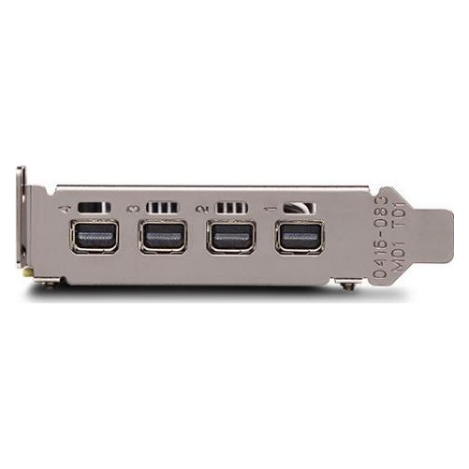 A large main feature product image of Leadtek Quadro P1000 640-CUDA Core 4GB GDDR5 Low-Profile 4x Mini DisplayPort