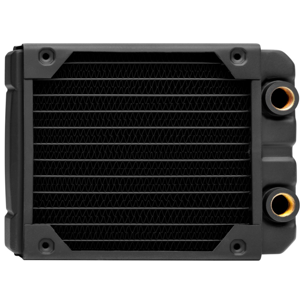 A large main feature product image of Corsair Hydro X Series XR5 120mm Water Cooling Radiator