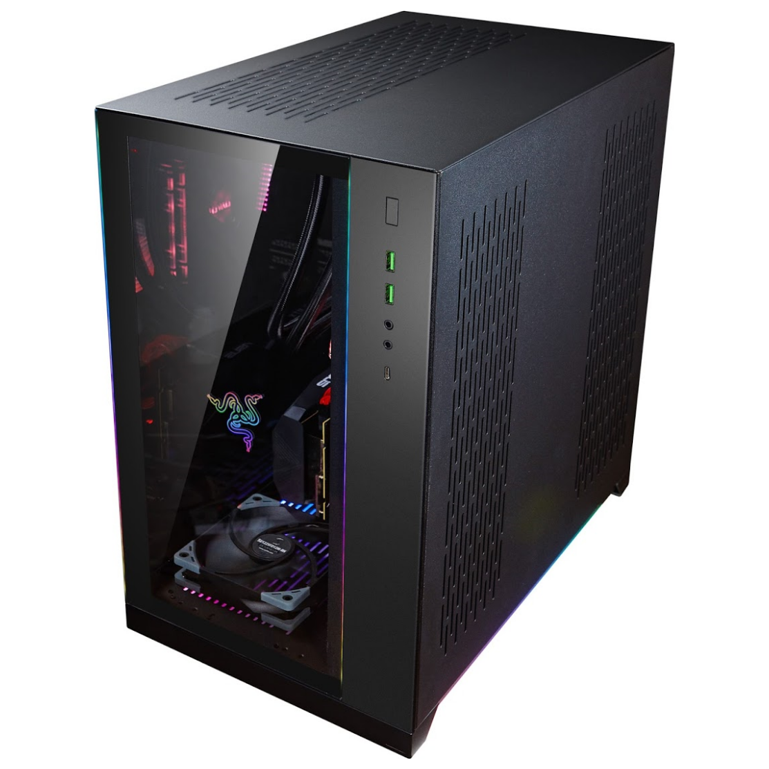 Lian Li O11 Dynamic Razer Edition Mid Tower Case - Black | PLE