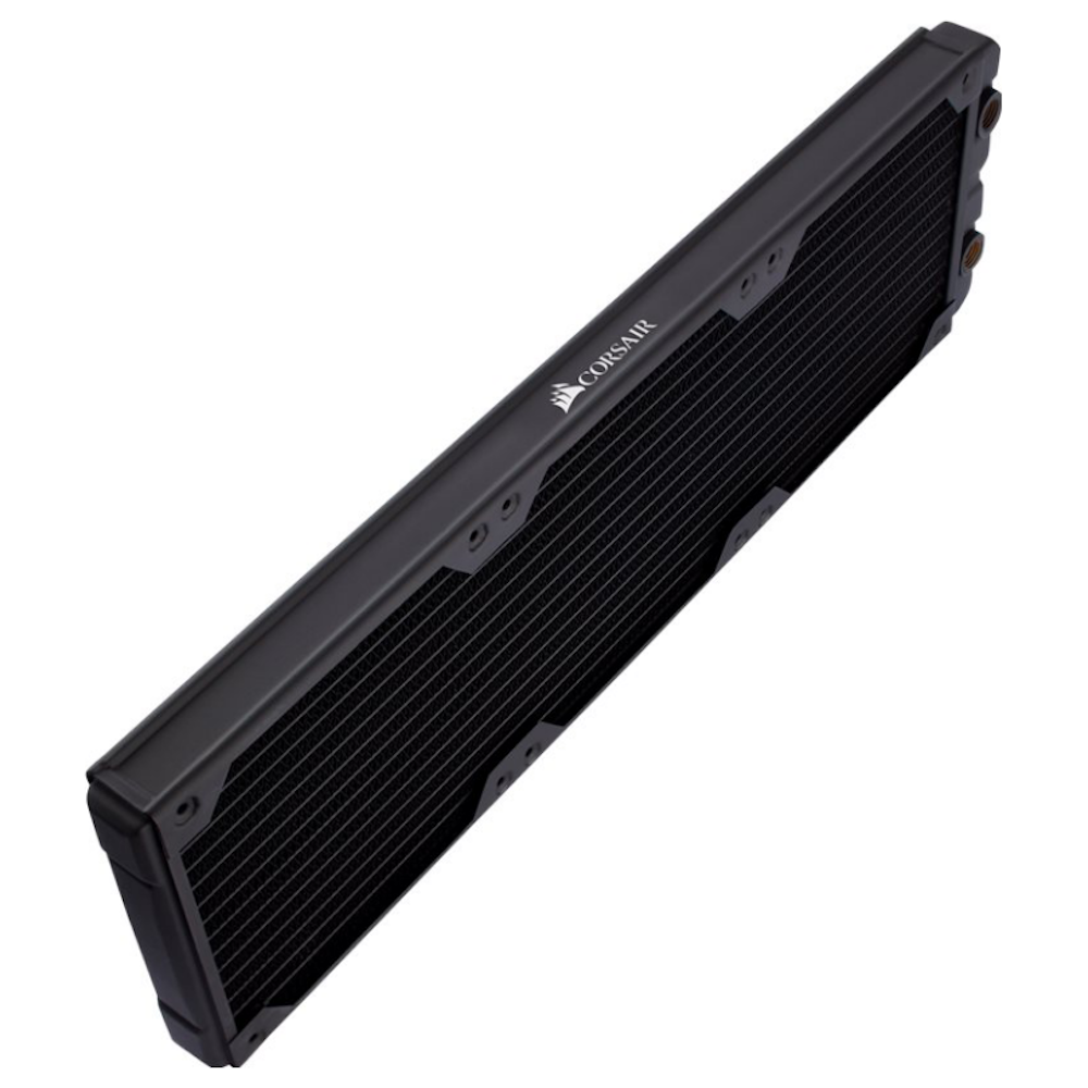 A large main feature product image of Corsair Hydro X Series XR5 420mm Water Cooling Radiator