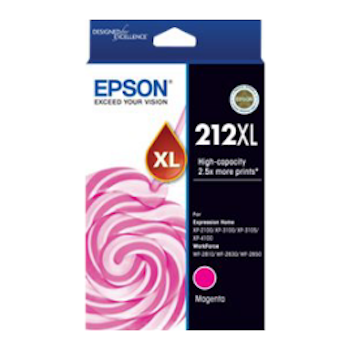 Product image of Epson 212XL Magenta Cartridge - Click for product page of Epson 212XL Magenta Cartridge