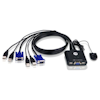 A product image of ATEN 2 Port VGA KVM Switch w/ Remote Port Selector