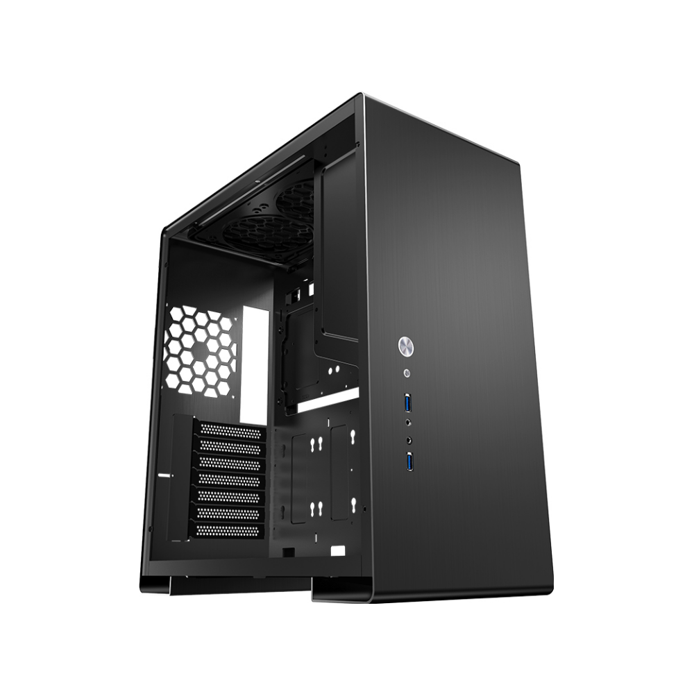 A large main feature product image of Jonsbo U5 Black Mid Tower Case w/Tempered Glass Side Panel