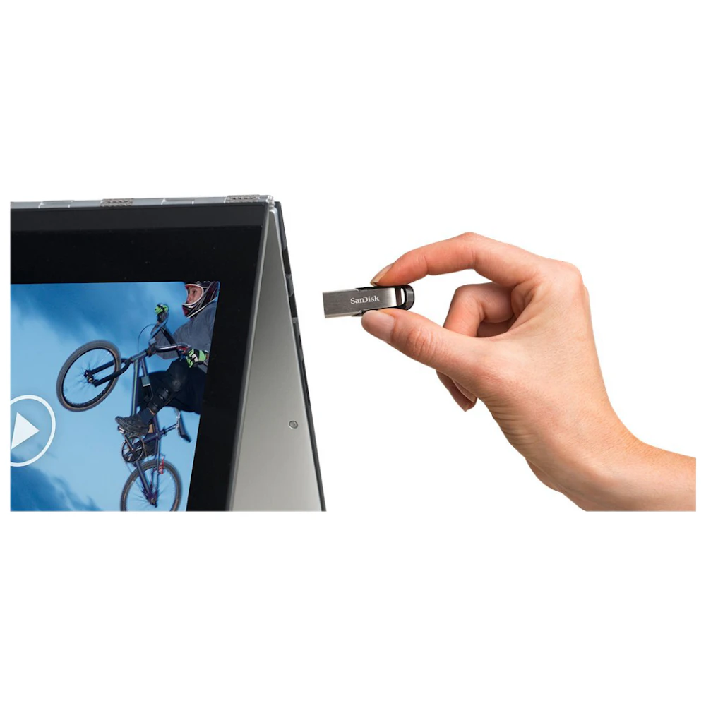 A large main feature product image of SanDisk Ultra Flair USB 3.2 Type-A Flash Drive - 256GB