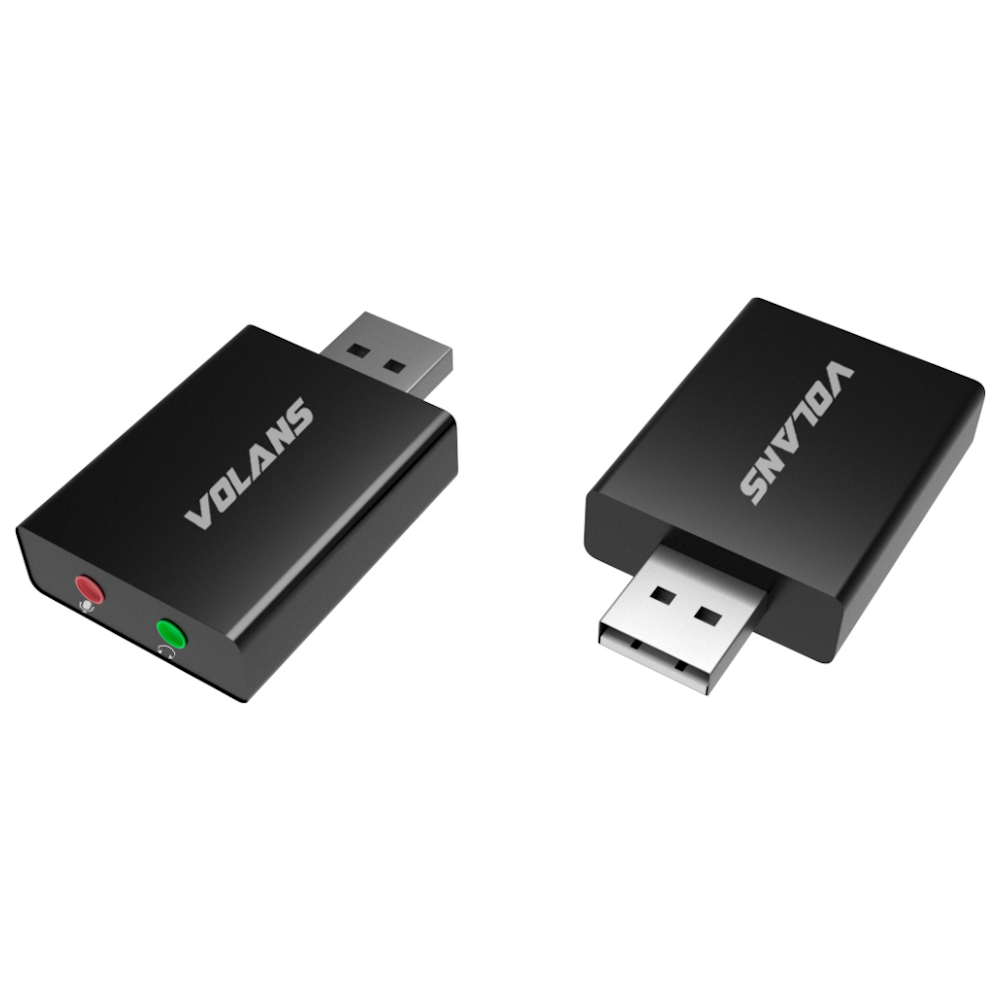 A large main feature product image of Volans Aluminium USB3.0 Audio Adapter