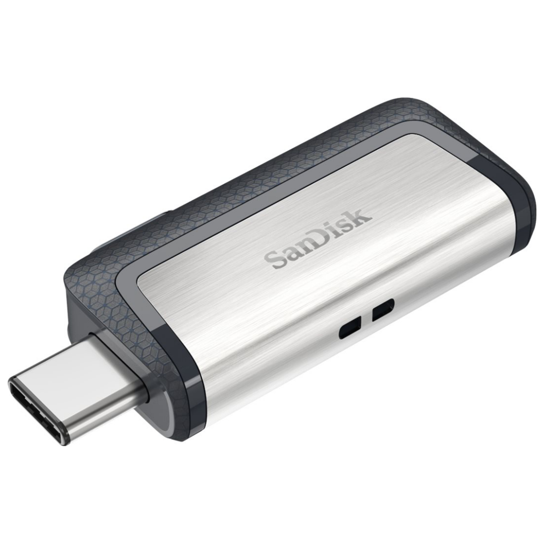 A large main feature product image of SanDisk Ultra Dual Drive USB 3.1 Type-C/A Flash Drive - 64GB