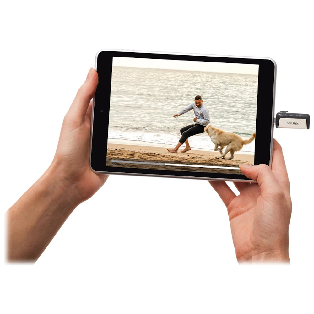 A large main feature product image of SanDisk Ultra Dual Drive USB 3.1 Type-C/A Flash Drive - 64GB