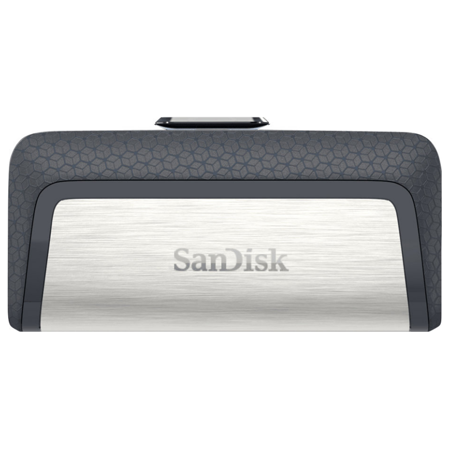 A large main feature product image of SanDisk Ultra Dual Drive 128GB USB 3.1 Gen 1 Type-C/A Flash Drive