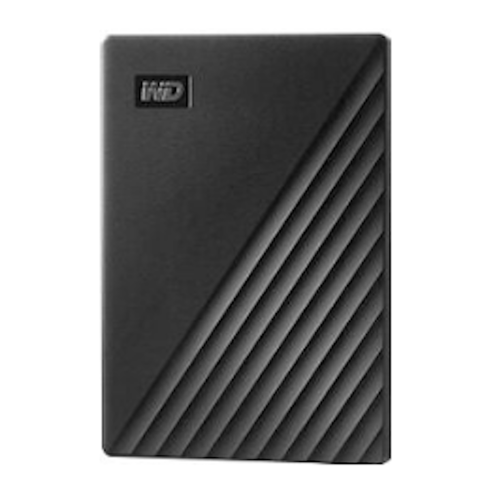 A large main feature product image of WD My Passport Portable HDD - 4TB Black