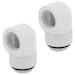 A product image of Corsair Hydro X Series 90° Rotary Adapter Twin Pack — White