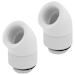 A product image of Corsair Hydro X Series 45° Rotary Adapter Twin Pack — White