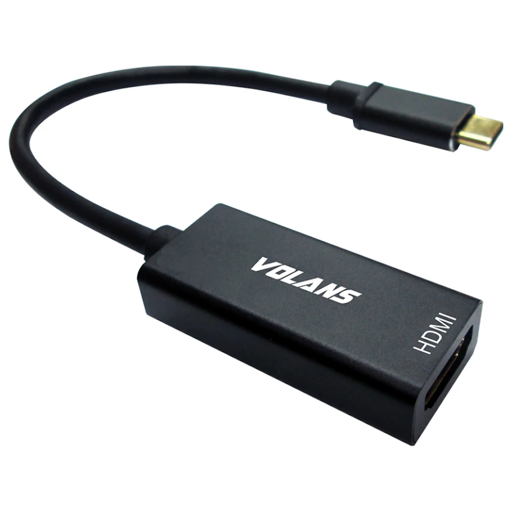 Volans Aluminium USB Type-C to HDMI Converter with 4K/60Hz & HDR10 Support
