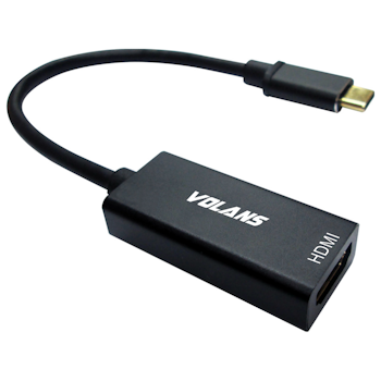 Product image of Volans Aluminium USB Type-C to HDMI Converter with 4K/60Hz & HDR10 Support - Click for product page of Volans Aluminium USB Type-C to HDMI Converter with 4K/60Hz & HDR10 Support