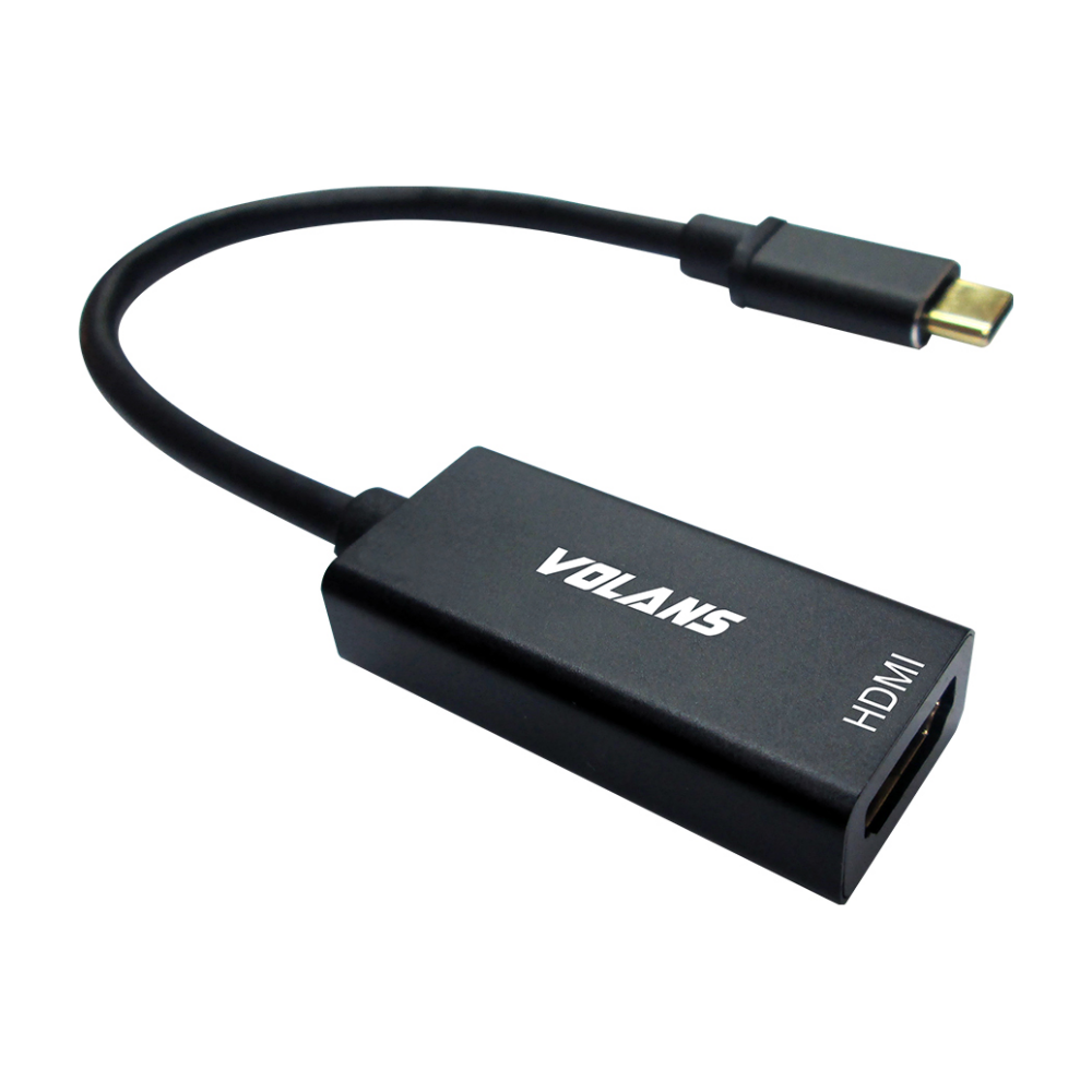 A large main feature product image of Volans Aluminium USB Type-C to HDMI Converter with 4K/60Hz & HDR10 Support