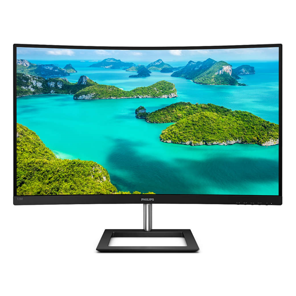 A large main feature product image of Philips 328E1CA 32" Curved UHD 60Hz SVA Monitor