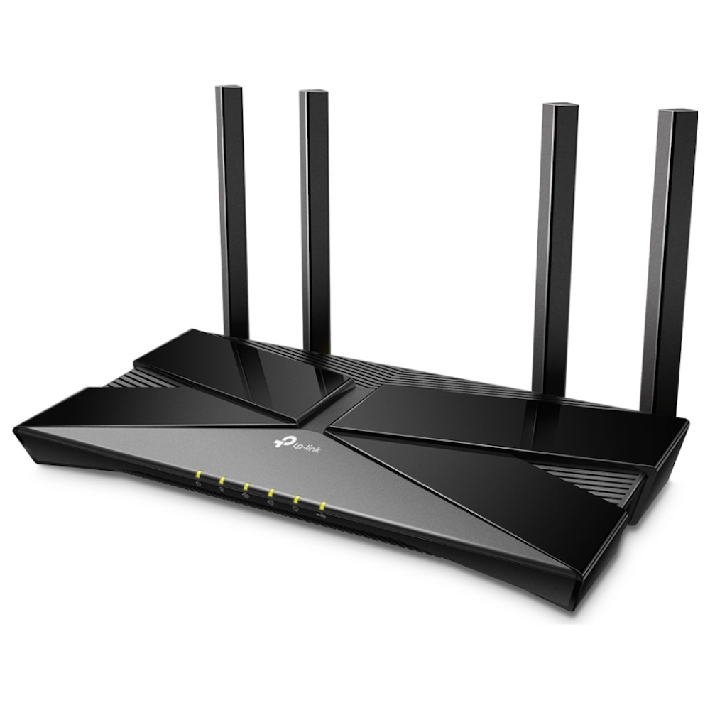A large main feature product image of TP-Link Archer AX20 - AX1800 Dual-Band Wi-Fi 6 Router
