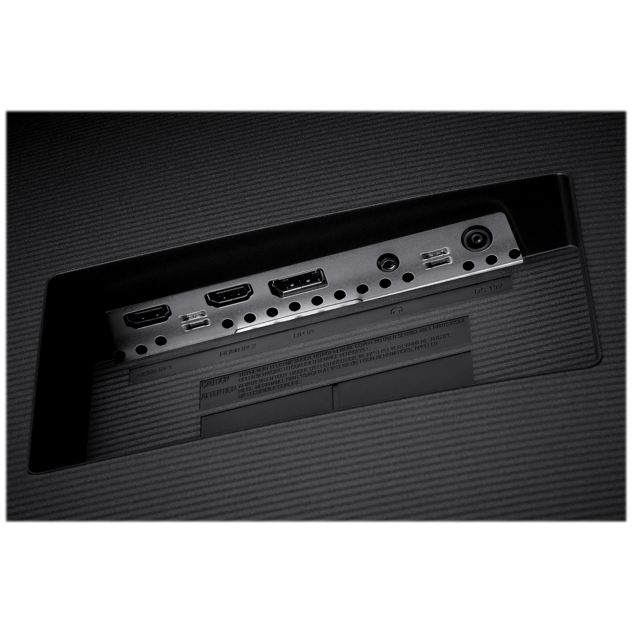 A large main feature product image of Samsung UJ590 - 31.5" 4K 2160p 60Hz VA Monitor