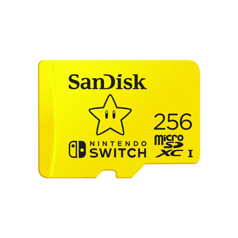A large main feature product image of SanDisk Nintendo Switch microSDXC UHS-I microSD Card - 256GB