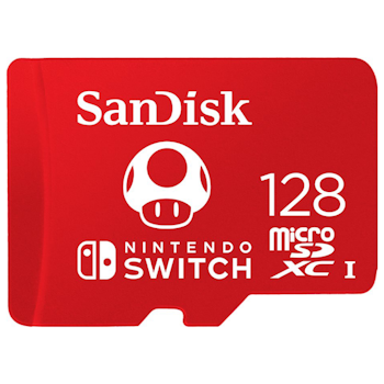 Product image of SanDisk & Nintendo 128GB UHS-I MicroSDXC Card - Click for product page of SanDisk & Nintendo 128GB UHS-I MicroSDXC Card