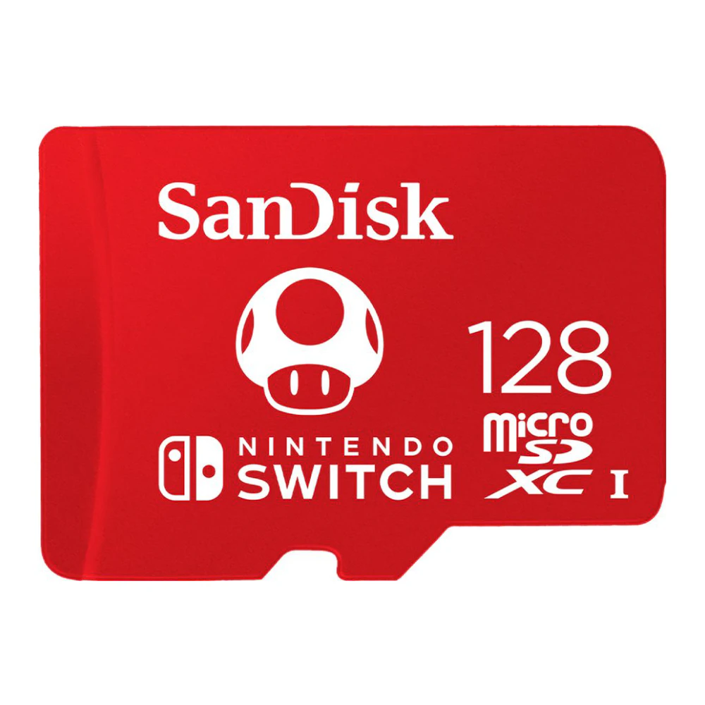 A large main feature product image of SanDisk Nintendo Switch microSDXC UHS-I microSD Card - 128GB