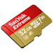 A product image of SanDisk Extreme 32GB UHS-I MicroSDXC Card