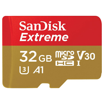 Product image of SanDisk Extreme 32GB UHS-I MicroSDXC Card - Click for product page of SanDisk Extreme 32GB UHS-I MicroSDXC Card