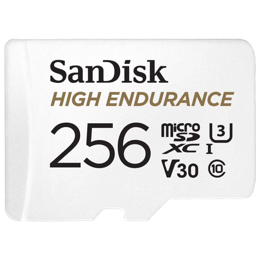 SanDisk High Endurance microSDXC U3 V30 UHS-I microSD Card - 256GB