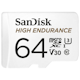 A small tile product image of SanDisk High Endurance 64GB UHS-I MicroSDXC Card