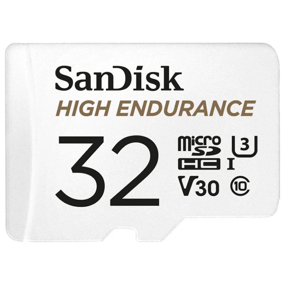 SanDisk High Endurance microSDHC U3 V30 UHS-I microSD Card - 32GB