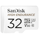 A small tile product image of SanDisk High Endurance 32GB microSDHC U3 V30 UHS-I microSD Card