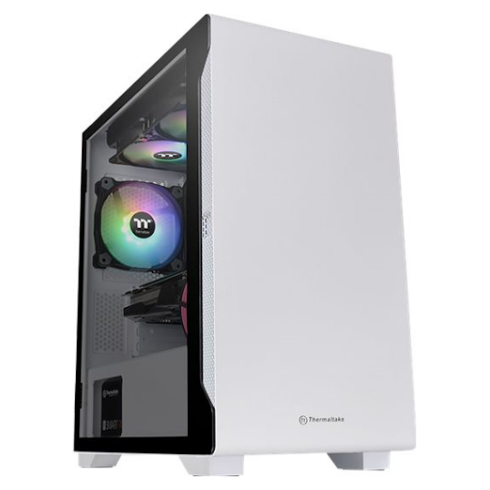 A large main feature product image of Thermaltake S100 - Micro Tower Case (Snow)