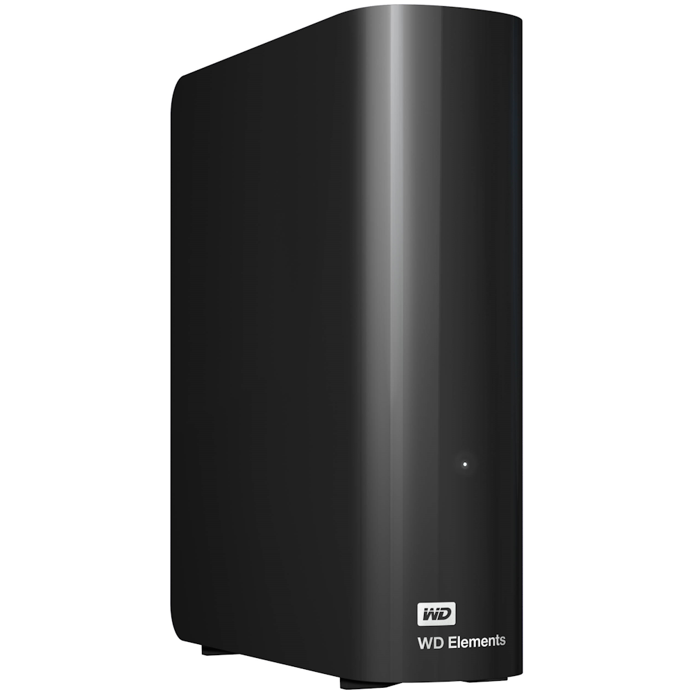 A large main feature product image of WD Elements 12TB USB3.0 3.5" Black External HDD