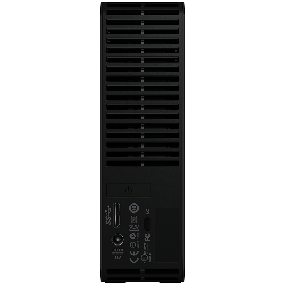 A large main feature product image of WD Elements External HDD - 12TB Black 