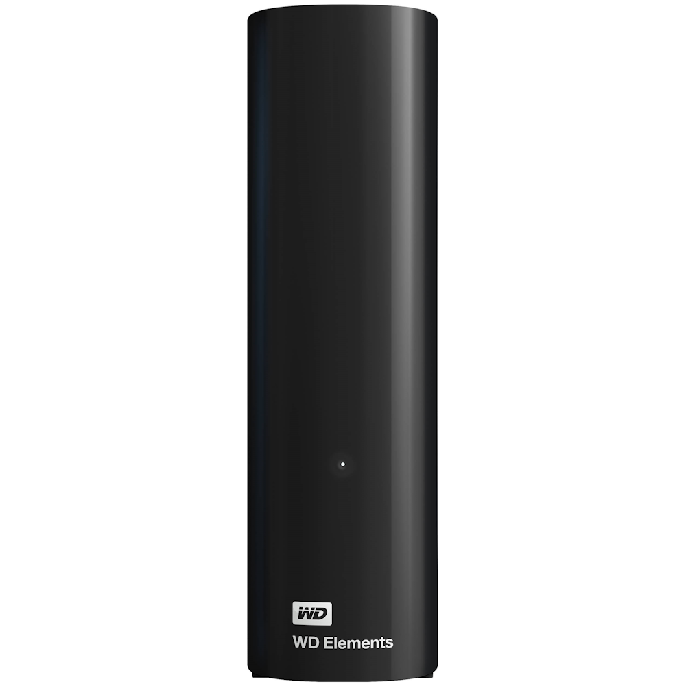 A large main feature product image of WD Elements External HDD - 12TB Black 