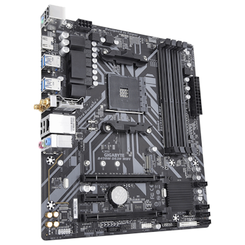 Product image of Gigabyte B450M DS3H WiFi AM4 mATX Desktop Motherboard - Click for product page of Gigabyte B450M DS3H WiFi AM4 mATX Desktop Motherboard